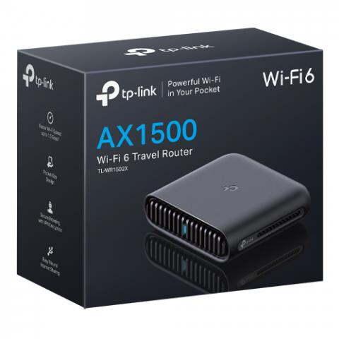 Router portabil Wireless TP-Link TL-WR1502X AX1500 Wi-fi 6 dual-band Gigabit TL-WR1502X [2]