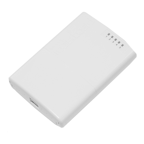Solutii MikroTik - Router PowerBox de exterior, 5 x Fast Ethernet, 4 x PoE, RouterOS L4 - Mikrotik RB750P-PBr2