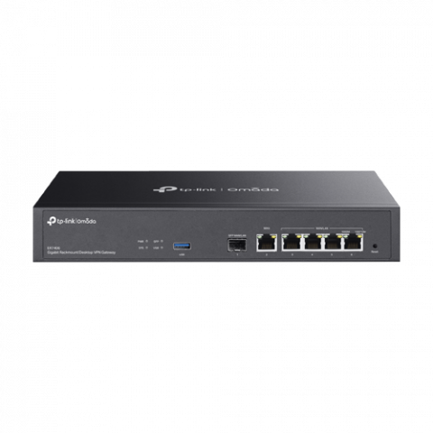 Routere - Router VPN, 1 x SFP Gigabit, 5 x RJ45 Gigabit, 1 x USB, 1U - TP-Link Omada ER7406