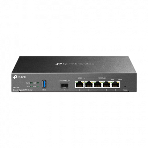 Routere - Router VPN, 1 x SFP Gigabit, 5 x RJ45 Gigabit, 1 x USB - TP-Link Omada ER7206