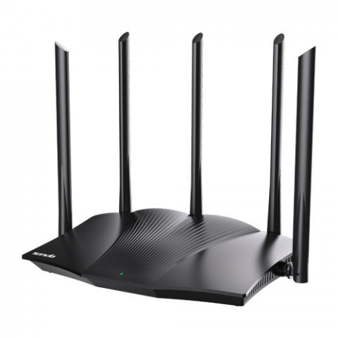 Routere - Router Wi-Fi 6, DaulBand2.4/5GHz, 574+2402 Mbps, 5x6dBi, 4 x Gigabit - TENDA TND-TX12-PRO-V20
