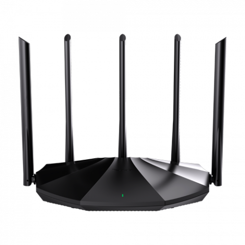 Router Wi-Fi 6, DualBand 2.4Ghz/5GHz, 300+1201Mbps, 5x6dBi, 4 porturi Gigabit - TENDA TND-RX2-PRO [1]