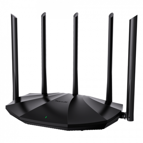 Routere - Router Wi-Fi 6, DualBand 2.4Ghz/5GHz, 300+1201Mbps, 5x6dBi, 4 porturi Gigabit - TENDA TND-TX2-PRO