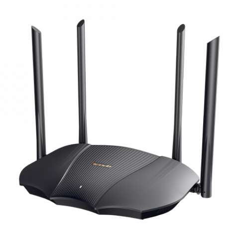 Routere - Router Wi-Fi 6, DualBand 2.4Ghz/5GHz, 574+2402Mbps, 4x6dBi, 3 porturi Gigabit - TENDA TND-TX12