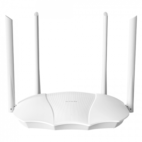 Routere - Router Wi-Fi 6, DualBand 2.4Ghz/5GHz, 574+2402Mbps, 4x6dBi, 4 porturi Gigabit - TENDA TND-RX9