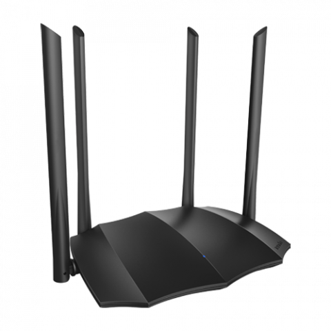 Routere - Router WiFi 5 (802.11ac) DualBand 2.4/5GHz, 300+867Mbps, 4x6dBi, 4 porturi Gigabit - TENDA TND-AC8