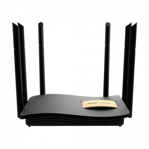 Transmisie wireless IP - Router WiFi 5 Dual Band, 4 porturi Gigabit, AC1300, 6 dBi, Cloud Management - Ruijie RG-EW1200G(PRO)