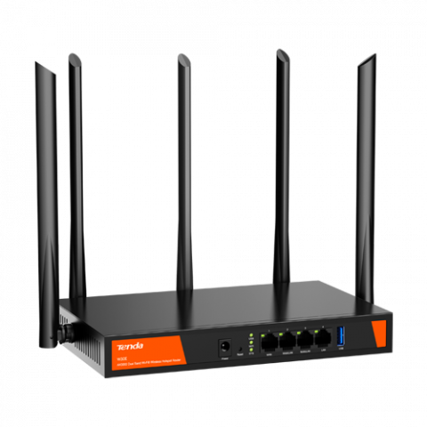 Transmisie wireless IP - Router WiFi 6 Dual Band, 4 porturi Gigabit, AX3000, Management - TENDA TND-W30E