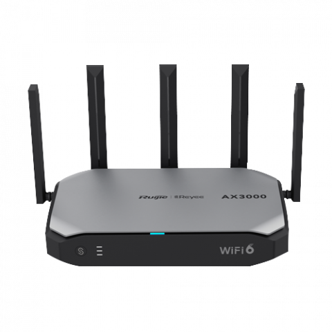 Transmisie wireless IP - Router WiFi 6 Dual Band, 5 porturi GE, AX3000, Cloud Management - Ruijie RG-EG105GW-X