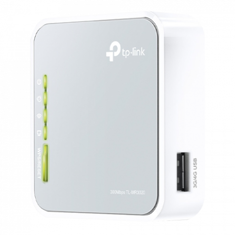 Routere - Router wireless portabil TP-LINK TL-MR3020 N300 3G/4G - TP-LINK TL-MR3020