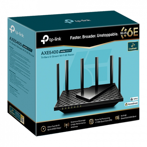 Router Wireless TP-Link Archer AXE75 AX5400 Wi-Fi 6E Tri-Band Gigabit Tehnologie OneMeshâ¢ ArcherAXE75 [2]