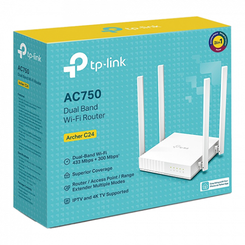Router Wireless TP-Link Archer C24, AC750, Dual Band ArcherC24 [3]