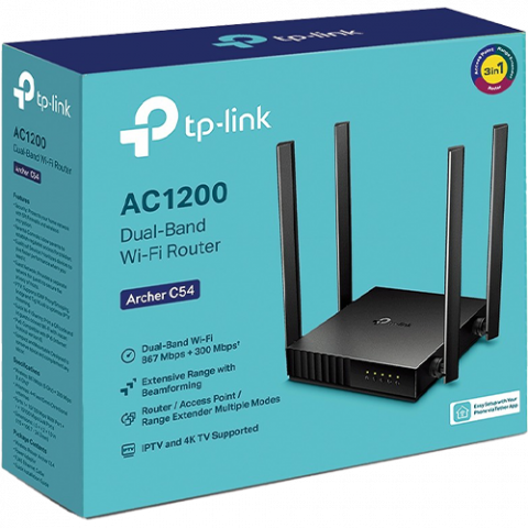 Router wireless TP-Link Archer C54 AC1200, Dual band, 4 antene ArcherC54 [3]