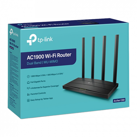 Router Wireless TP-Link Archer C80 Beamforming OneMesh AC1900 ArcherC80 [3]