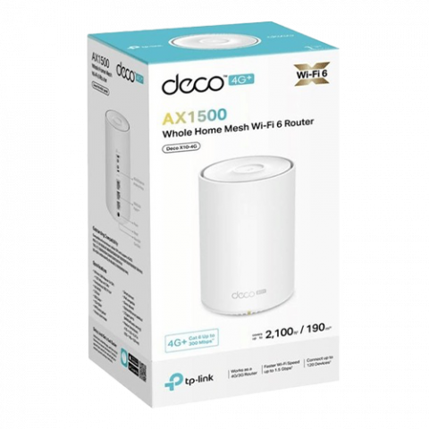 Router Wireless TP-Link Deco X10-4G 4G+ AX1500, Dual Band, 300Mbps DecoX10-4G(1-pack) [2]