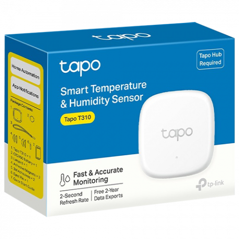 Senzor inteligent de temperatura si umiditate, TP-link, Tapo T310, Alb - TP-LINK TapoT310 [1]
