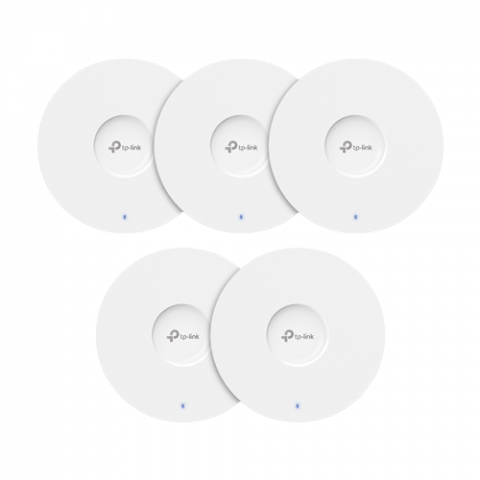 Transmisie wireless IP - Set 5 x Access Point Wi-Fi 6, AX3000 Dual-Band, 3/5 dBi, 1 x RJ45 Gigabit, PoE - TP-Link Omada EAP653(5-pack)