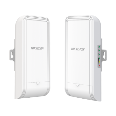 Transmisie wireless IP - Set Bridge wireless 2.4GHz, 300Mbps, 1 km, 7dBi, PoE IN, Management - HIKVISION DS-3WF1000-EI-2N