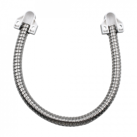 Set legatura flexibila din inox, capete din plastic argintiu, 400 x 9 mm CSL-400-2A [1]