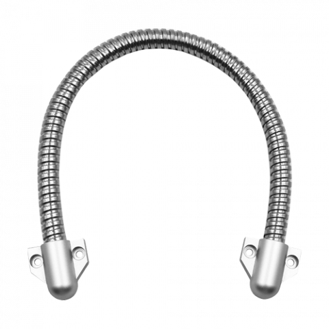 Accesorii control acces - Set legatura flexibila din inox, capete din plastic argintiu, 400 x 9 mm CSL-400-2A