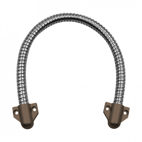 Control acces - Set legatura flexibila din inox, capete din plastic maro, 400 x 9 mm CSL-400-2B