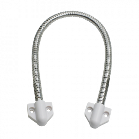 Accesorii control acces - Set legatura flexibila din inox, capete din plastic vopsit alb, 400 x 6 mm CSL-400-2