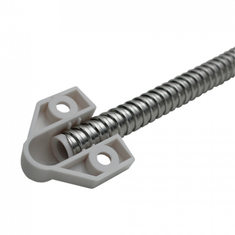 Set legatura flexibila din inox, capete din plastic vopsit alb, 400 x 6 mm CSL-400-2 [2]