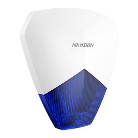 Detectie efractie - Sirena cablata AX PRO de exterior cu flash, led Albastru, IP54 - HIKVISION DS-PS1-B