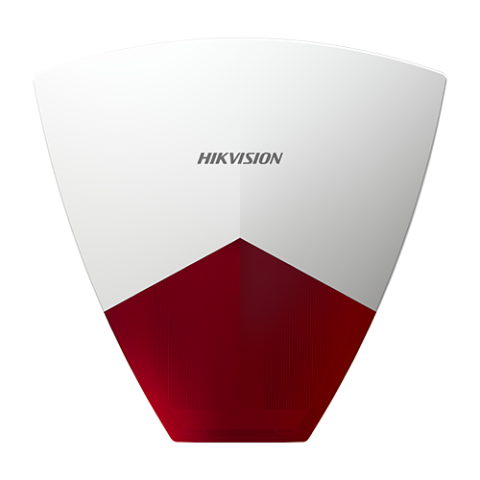 Detectie efractie - Sirena cablata de exterior, 12 VDC, Rosu, IP55 - HIKVISION DS-PS102X-R
