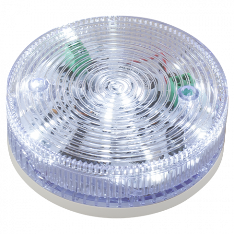 Sirene incendiu - Sirena conventionala de interior alba cu flash, 92/100 db, 2 tonuri evacuare/alarma - TELETEK SF100WSST