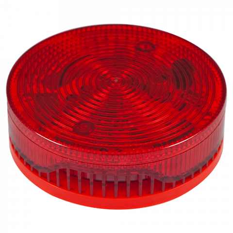 Sirena conventionala de interior rosie cu flash, 92/100 db, 2 tonuri evacuare/alarma - TELETEK SF100RSST [1]