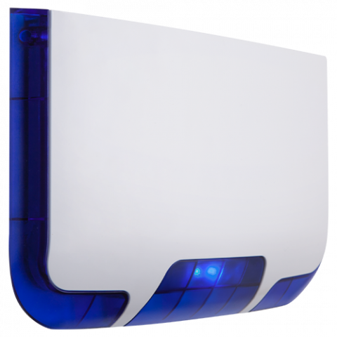 Detectie efractie - Sirena piezo de exterior cu flash albastru, 85/105 db, baterie interna 9V/1100mAh, protectie IK08/IP45 SR400