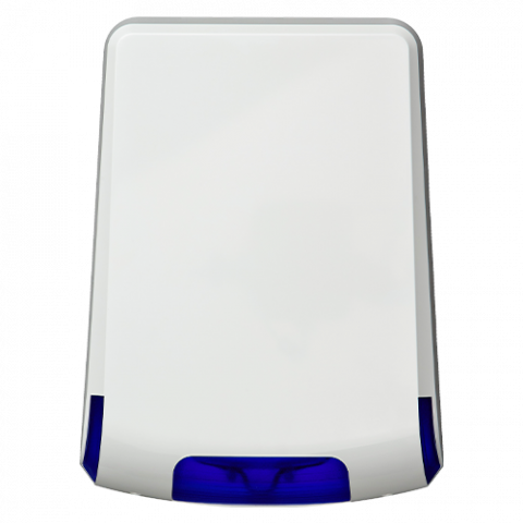 Sirene - Sirena piezo de exterior, LED albastru, 85/105 db, baterie integrata de 9V, certificata GRADE 2, Clasa IV - Teletek SR300BBM