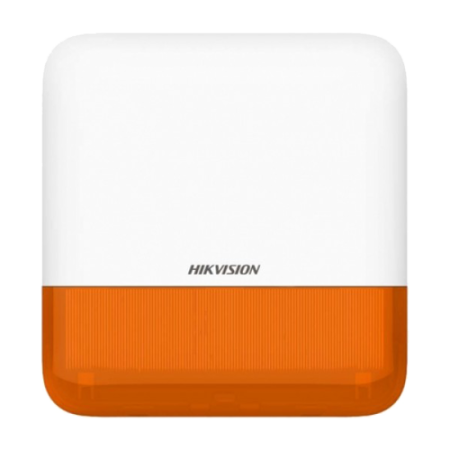 Sirene - Sirena wireless AX PRO de exterior cu flash, led Portocaliu, 868Mhz - HIKVISION DS-PS1-E-WE-O