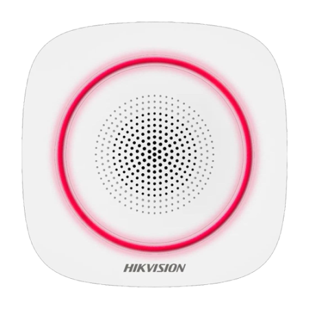 Sirene - Sirena wireless AX PRO de interior cu led rosu, 868Mhz - HIKVISION DS-PS1-I-WE-R