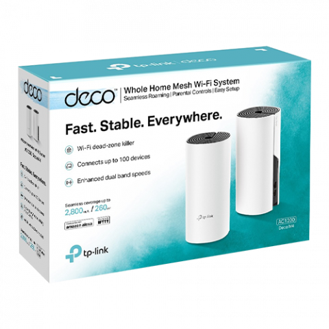 Sistem Mesh Wireless TP-LINK Deco M4(pachet de 2) AC1200 Gigabit DecoM4(2-pack) [2]