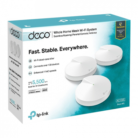 Sistem Mesh Wireless TP-LINK Deco M5(pachet de 3) AC1300 Gigabit DecoM5(3-Pack) [3]