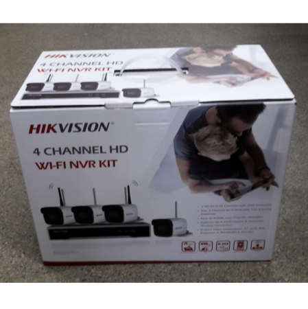 Sistem supraveghere kit complet camere ip wireless exterior 4 MP Hikvision cu hdd 1TB WD gata configurat [3]