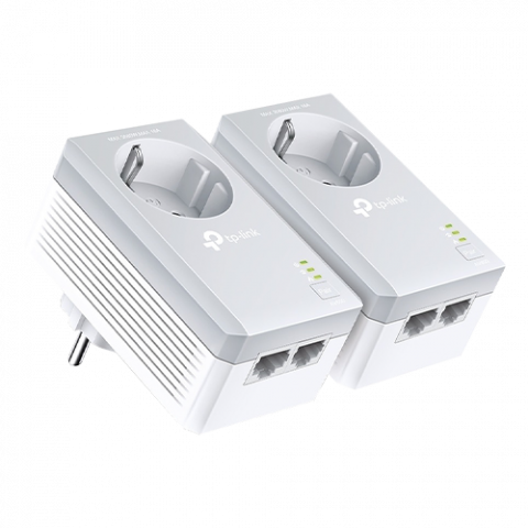 Transmisie wireless IP - Starter kit Powerline TP-LINK TL-PA4020PKIT AV600 2 Passthrough - TP-LINK TL-PA4020PKIT