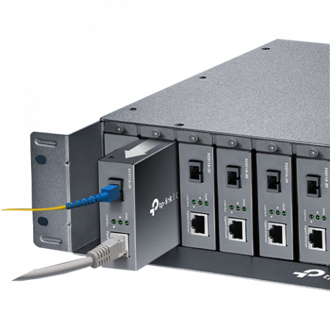 Suport rackabil pentru convertoare media TP-Link TL-FC1420, 14 sloturi - TP-Link FC1420 [2]