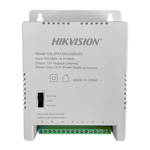 Sursa alimentare cu 8 canale, 12V DC, 5A, 60W - HIKVISION DS-2FA1205-C8 [1]