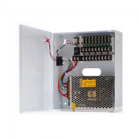 Surse alimentare - Sursa alimentare pentru 9 camere 12V10A GNV-1210-09F