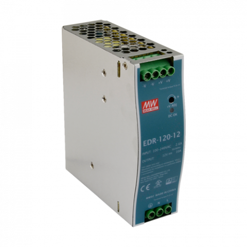 Accesorii Supraveghere - Sursa de alimentare in comutatie, 12V / 10A, sina DIN - MEAN WELL EDR-120-12