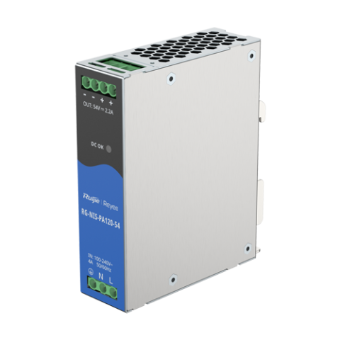 Supraveghere video - Sursa de alimentare in comutatie, 54V/2.2A, 120W, sina DIN - Ruijie Reyee RG-NIS-PA120-54