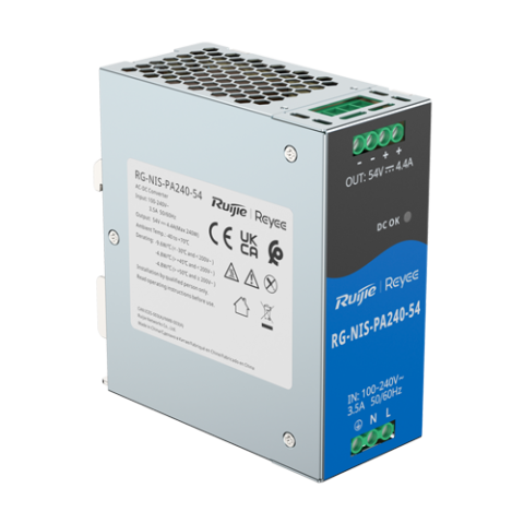 Sursa de alimentare in comutatie, 54V/4.4A, 240W, sina DIN - Ruijie Reyee RG-NIS-PA240-54 [2]