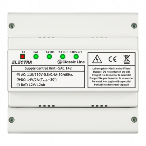 Surse de alimentare - Sursa de alimentare in comutatie cu back-up SAC 142 - ELECTRA SAC.142