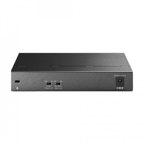 Switch 1 x RJ45 1G PoE++, 3 x RJ45 1G PoE+, 2 x RJ45 Gigabit, Buget PoE 64W, Unmanaged - TP-Link TL-SG1006PP [1]