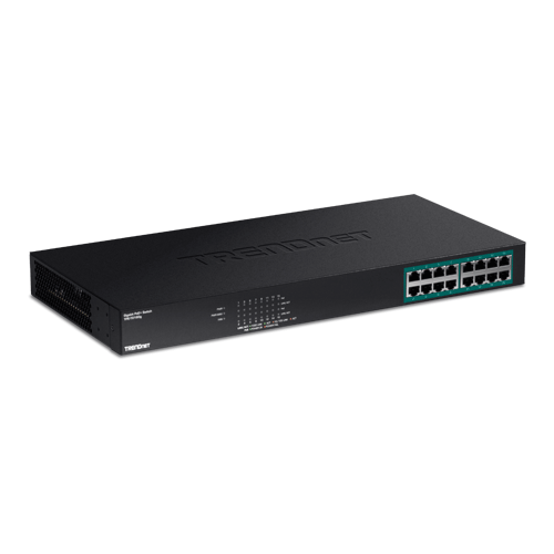 Switch-uri PoE - Switch 16 porturi Gigabit PoE+ 246W - TRENDnet TPE-TG160G