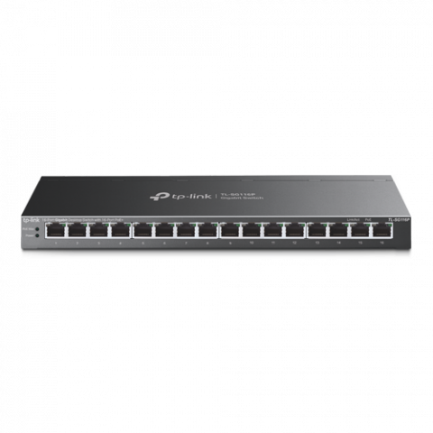Switch-uri PoE - Switch 16 porturi PoE+ RJ45 Gigabit, Unmanaged - TP-Link TL-SG116P
