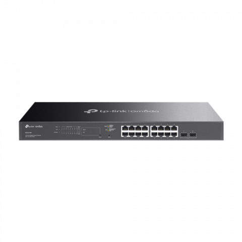 Retelistica - Switch 16 porturi RJ45 Gigabit PoE, 2 x SFP Gigabit, Buget PoE 150W, Management - TP-Link Omada SG2218P